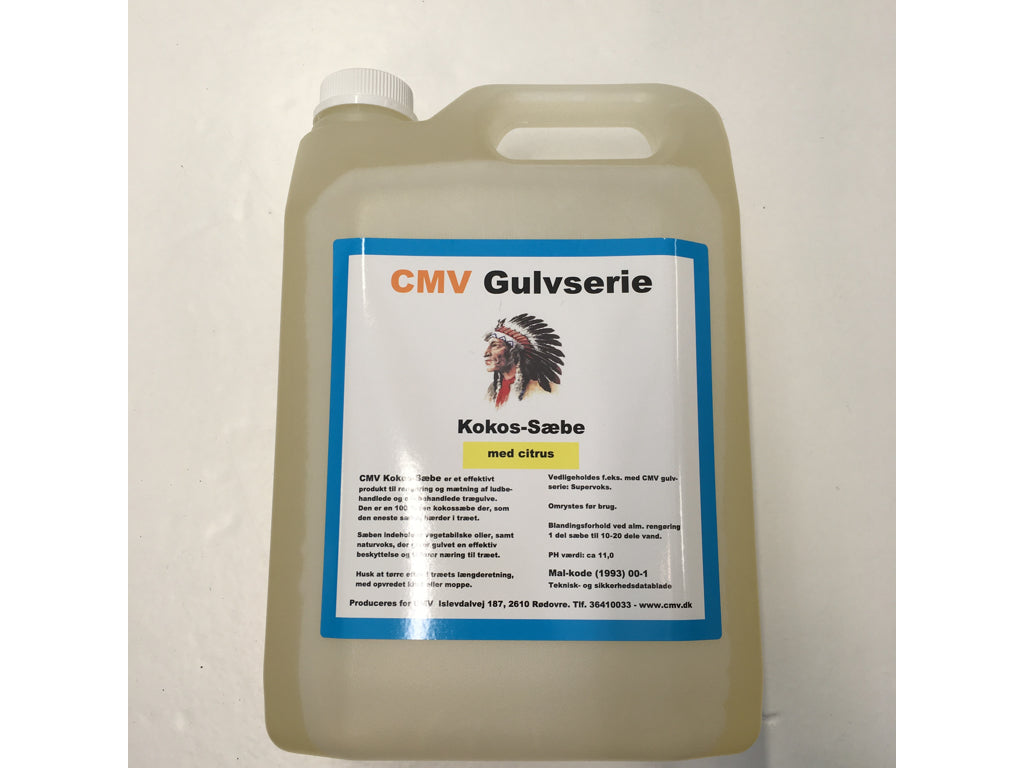 Kokossæbe Natur m/citrus 5 ltr.