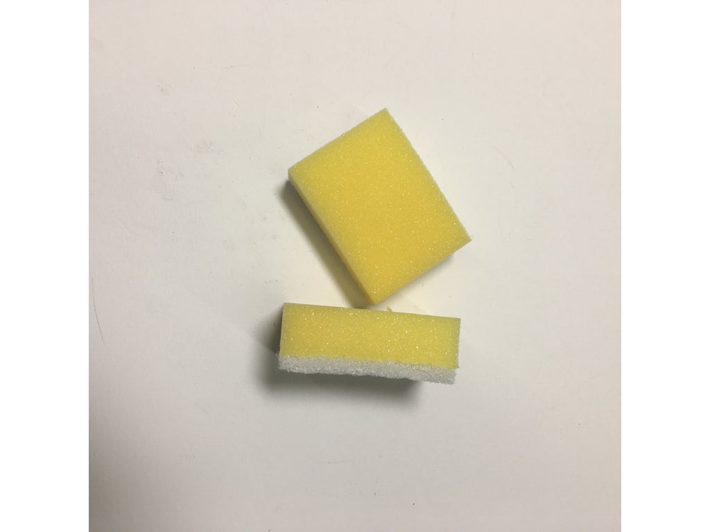 hvid skuresvamp 9x6 cm