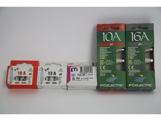 10 Amp.sikringer (stor)  5.stk