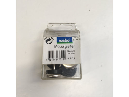 Møbelglider m/metal  1 pk