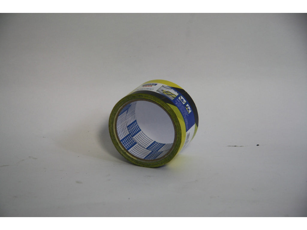 Fare-tape GUL/SORT  60mmx33m